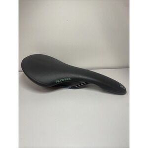 Kona Velo Comfort Bicycle Saddle Bike Seat Black Leather‎ Accessory Part Saddle